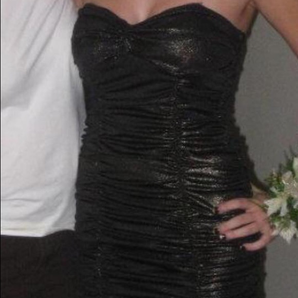 bebe Dresses & Skirts - Bebe gold and black dress